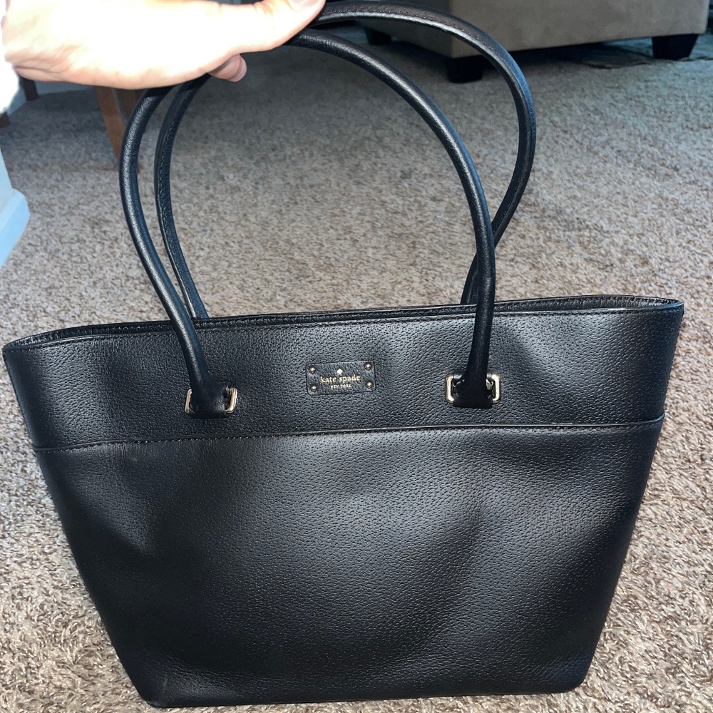 Kate Spade Black Leather Tote